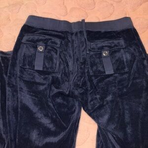 Men's Black Velour Pants